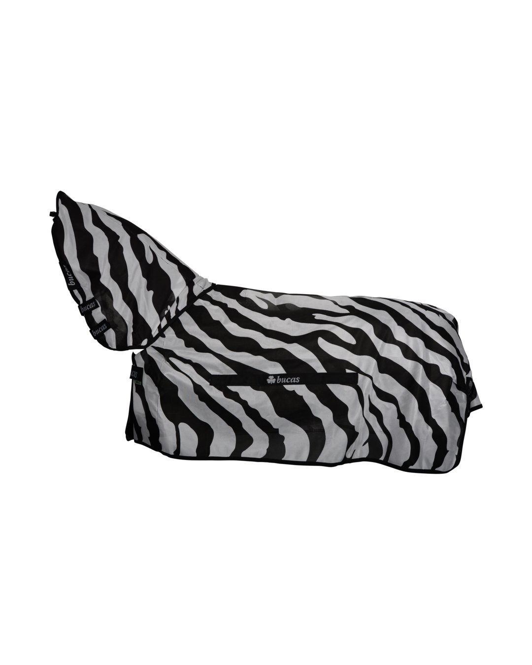 Fliegendecke Buzz-Off Zebra Full Neck 115 cm Schwarz-Weiss